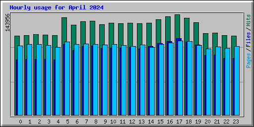Hourly usage for April 2024